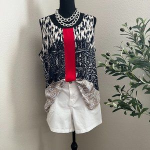 Alfani Blouse size 16 (Shorts and Jewlery not included)